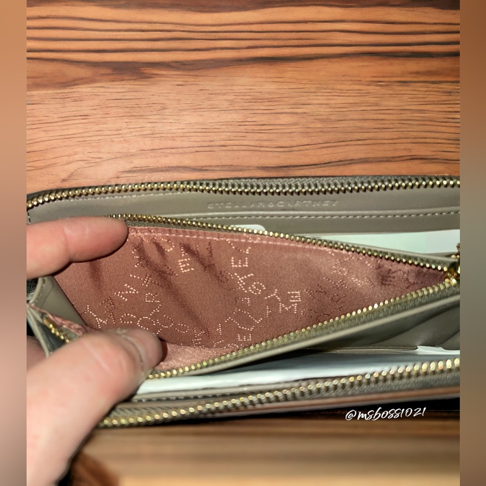 Stella McCartney Stella Logo Continental Wallet in Blush BRAND NEW - Picture 6 of 6